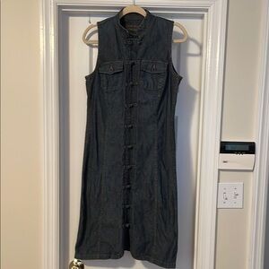Ralph Lauren Dark Blue Denim Midi Dress